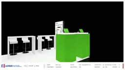10x20 Peninsula booth design by Exhibit-Rentals